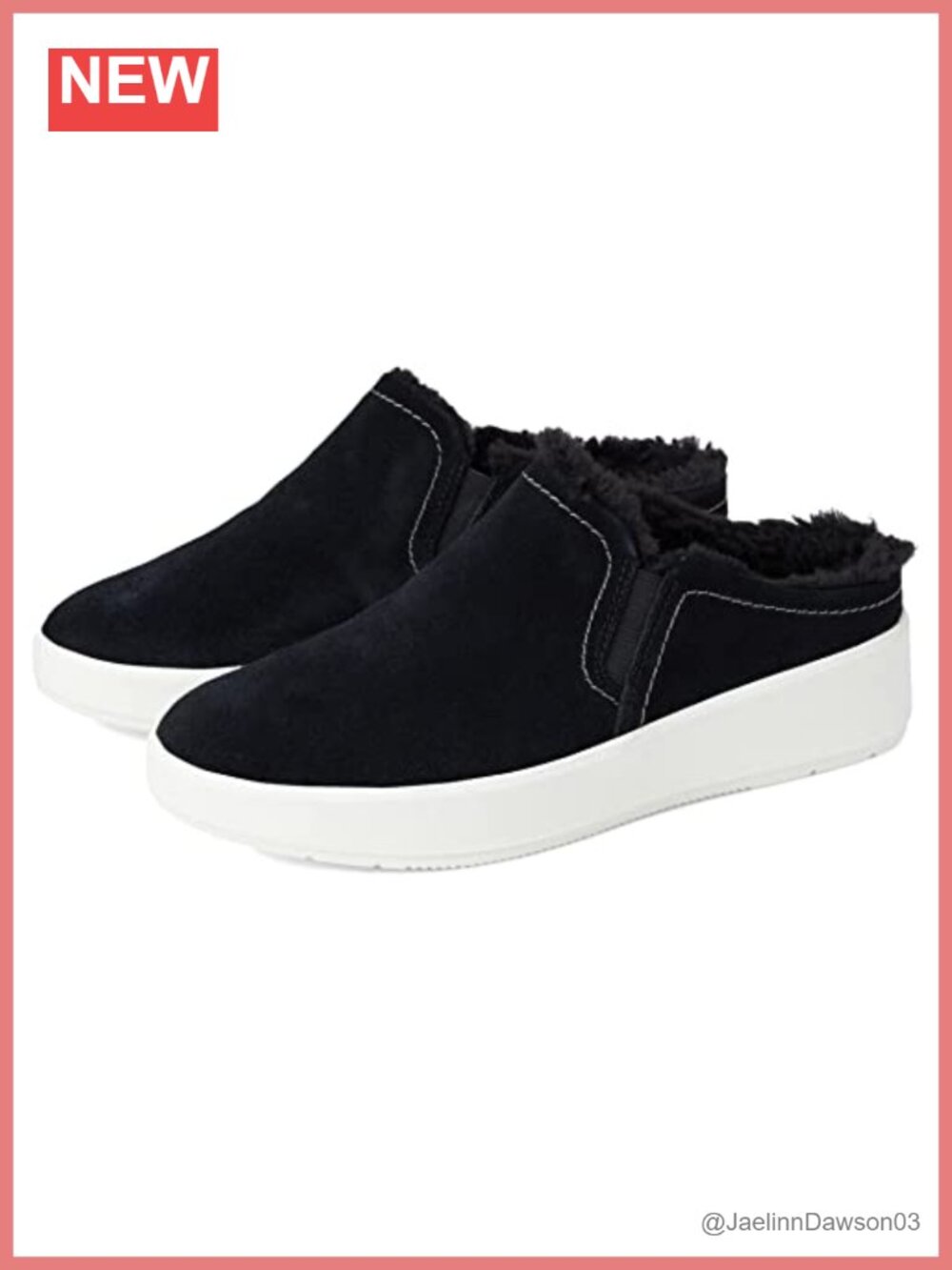 Clarks Women's Layton Gem Suede Slip-On Loafers with Faux-Shearling Lining &